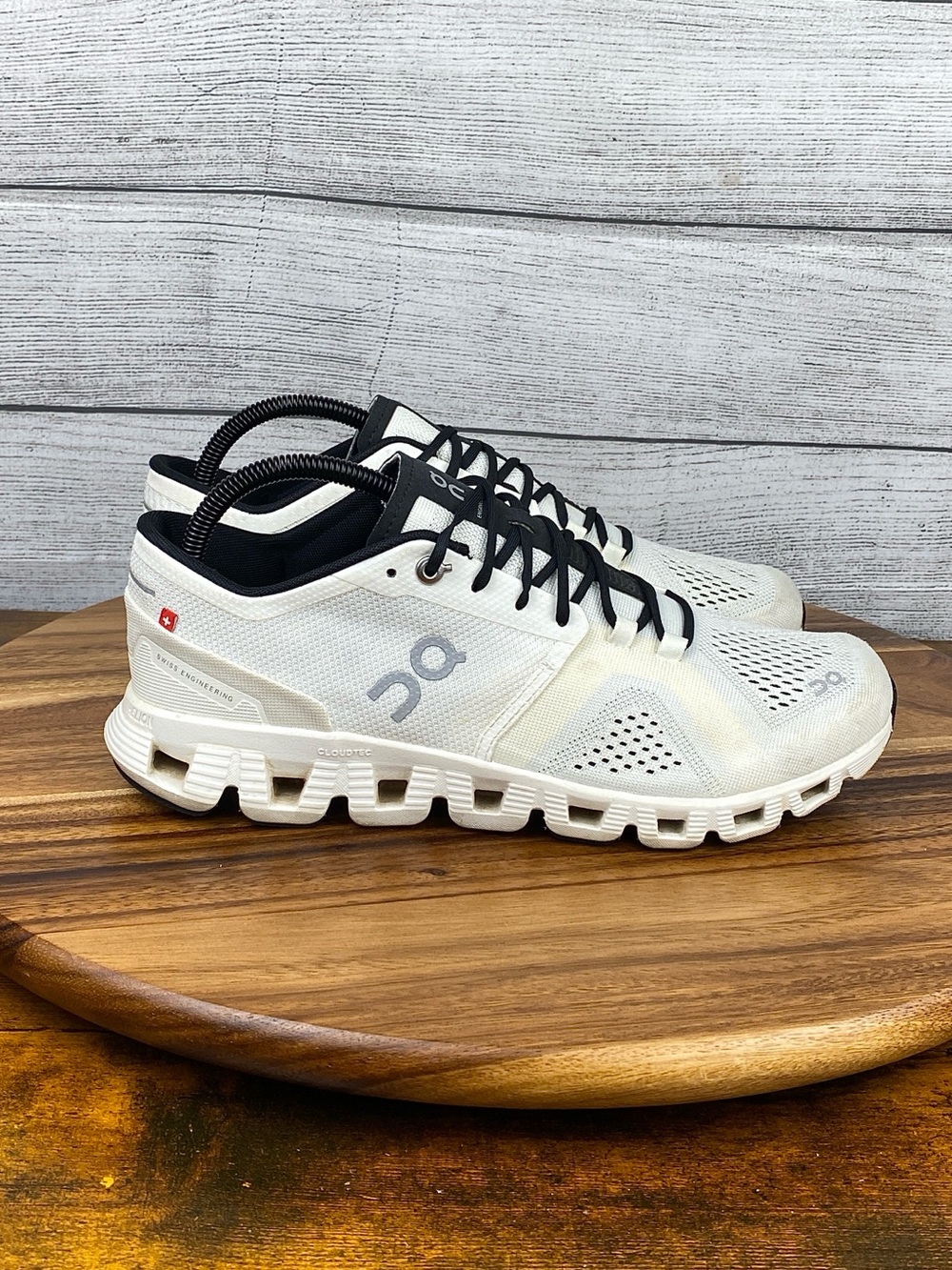 ON Running Cloud X2 White Black Lace Up Athletic Shoes Women’s Sneaker Size 9 - Picture 4 of 12